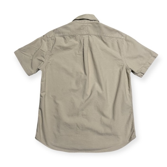 112 RALPH LAUREN Men’s Classic Fit Short Sleeve Oxford Shirt - Khaki, Medium - Picture 3 of 7